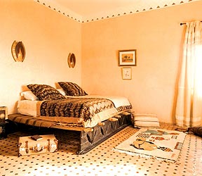 Kasbah Tabelkoukt Hotel Mirleft Riad Mirleft : Exemple de chambre